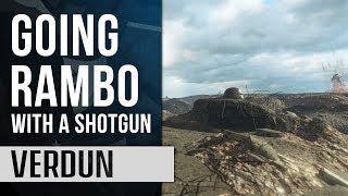 GOING RAMBO WITH A SHOTGUN  Verdun Gameplay [upl. by Ahsilra]