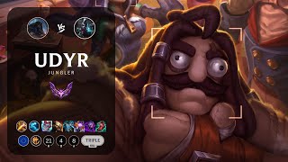 Udyr Jungle vs Ekko  EUW Master Patch 144 [upl. by Feetal]