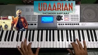 Udariaan Piano tutorial  Udariyan piano cover  Udariyan by sartaj  punjabi songs on piano [upl. by Enalda]