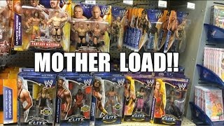 WWE ACTION INSIDER ToysRus MOTHERLOAD Mattel Wrestling Figure aisle loaded wElite 26 WM30 series [upl. by Otcefrep]