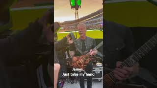 So close to James Hetfield and his cigar Being near a hero feels like touching a dream metallica [upl. by Aeiram]