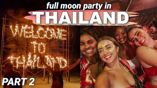 Full Moon Party in THAILAND Koh Tao  Koh Phangan Travel Vlog  2022 [upl. by Inoliel]