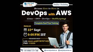 DevOps with AWS  New Batch  Kalyan IT Hub [upl. by Jolenta951]