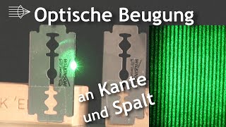 Optische Beugung an Kante und Spalt [upl. by Rasmussen]