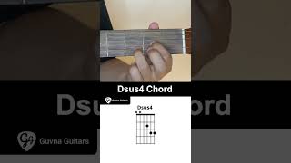 How To Play The Dsus4 Chord On Guitar  Guvna Guitars [upl. by Attenauqa]