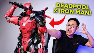 BEGINI JADINYA KALAU DEADPOOL COLLAB SAMA IRON MAN  HOTTOYS ARMORIZED DEADPOOL UNBOXING amp REVIEW [upl. by Biddy]