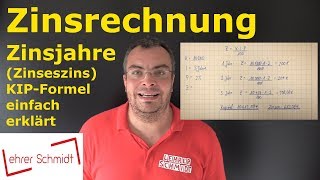 Zinsrechnung  Zinseszins berechnen Berechnung Jahr für Jahr  Mathematik  einfach erklärt [upl. by Kiernan]