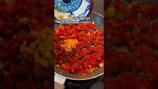 Spicy Vega Enchiladas maken 🔥 shorts [upl. by Modnarb759]