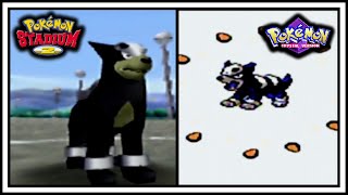 Shiny Houndour Pokemon Crystal  Pokemon Stadium 2 [upl. by Claire]