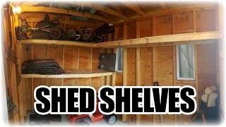 How to Make Simple and Cheap Shelves for a Shed [upl. by Ludwig]