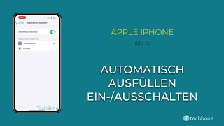 Passwörter automatisch ausfüllen  Apple iPhone iOS 15 [upl. by Ayekahs90]