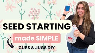 Seed Starting Made Simple Cups amp Jugs DIY  Zone6 Northeast Ohio [upl. by Nileuqay]