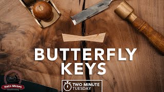 Butterfly Keys Dutchman Dovetail Bow Tie  Two Minute ish Tuesday [upl. by Learrsi]