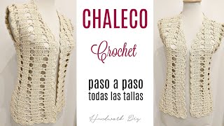 Cómo tejer chaleco a crochet fácil paso a paso y en todas las tallas [upl. by Stock]