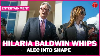 Hilaria Baldwin helps Alec Baldwin get in shape ahead of their upcoming reality TV show [upl. by Azaleah]