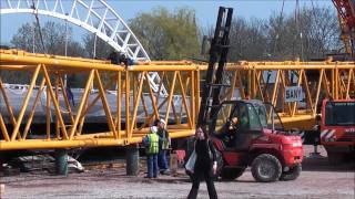 Taunton Third Way crane being built [upl. by Jacobson]