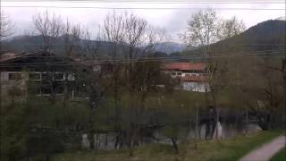 German countryside Schliersee to Hausham by train no sound [upl. by Noby]