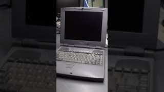 Vintage Toshiba laptop boot up [upl. by Eenafets86]