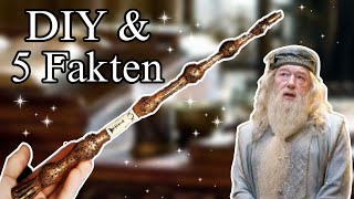 Dumbledore Zauberstab BASTELN und 5 FAKTEN dazu [upl. by Emirak]