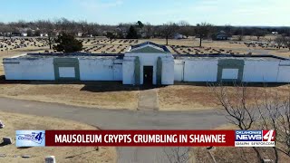 Mausoleum crypts at Oklahoma cemetery are crumbling and buckling with no plans for repair [upl. by Charlena]