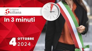 “IN TRE MINUTI” NOTIZIARIO DEL 4 OTTOBRE 2024 [upl. by Ayidah]