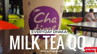 How do they make Pearl Tea   Milk Tea QQ Recipe  Chatime [upl. by Jethro663]