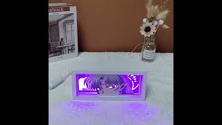 Anime Light BoxKids Night Light3D Shadow BoxMdf Frame Led LightsTable Lamp Kid Brithday Gift [upl. by Solakcin]