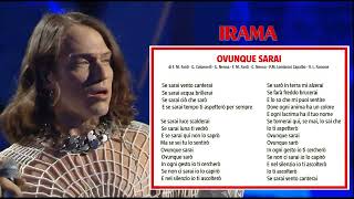 Irama  Ovunque Sarai SANREMO 2022  LIVE AUDIO  TESTO [upl. by Ellerrad]