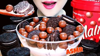 ASMR OREOMALTESERS CEREAL BOWL 오레오몰티져스 우유에 말아먹기 EATING SOUNDS MUKBANG  NO TALKING [upl. by Pernick]