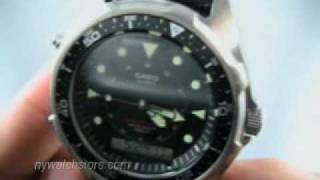 Casio Marine Gear AMW320R1EV divers watch [upl. by Adnouqal860]