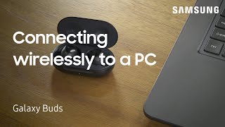 How to connect your Galaxy Buds to a PC using Bluetooth  Samsung US [upl. by Halyak]