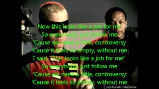 Without Me by Eminem Lyrics Explicit [upl. by Llerruj594]