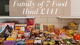 £141 FAMILY OF 7 GROCERY HAUL OCADO  JANUARY 2024 [upl. by Aihsemat163]