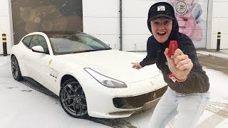 Collecting A Ferrari GTC4 Lusso T In The Snow [upl. by Ashlan]