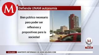 Rector de la UNAM pide castigar corrupción en universidades [upl. by Leotie]