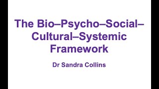 The BioPsychoSocialCulturalSystemic Framework [upl. by Akahs]