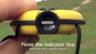 Following bearings using a sighting compass [upl. by Anoval202]