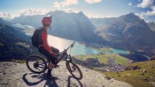 The best MTB trail in the World Corvatsch ENDURO Trail in St Moritz part 1 [upl. by Aleik758]