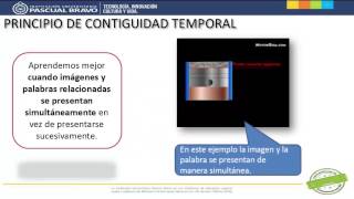 Principio de contigüidad temporal  Teoría del Aprendizaje Multimedia [upl. by Aurora905]