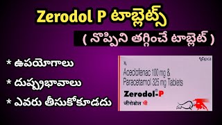 Zerodol P Tablet Uses and Side Effects in Telugu [upl. by Gove842]