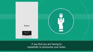 How to repressurise your ecoTEC plus boiler  Vaillant [upl. by Novoj679]