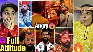 UK07 RIDER Full Attitude Videos IN BIGG BOSS 17 😈🔥 UK07 RIDER ANGRY MOMENTS😡🤬 [upl. by Hooge]