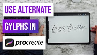 🥰 How to Use Alternate Glyphs in Procreate [upl. by Aed]