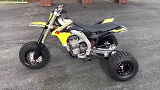 Suzuki RMZ450 Three Wheeler Trike Custom BVC Trikes [upl. by Duffie]