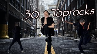 30 Toprock Variations  Crossover Step Front  Bboy Toprock Compilation  2022 [upl. by Neibart]