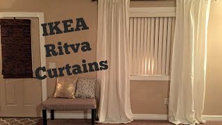 IKEA RITVA CURTAINS ReviewUnpackaging [upl. by Roth]