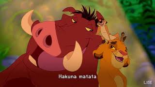 The Lion King 1994 Hakuna Matata Lyrics 1080pHD 1080p [upl. by Edan]