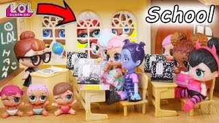 LOL Surprise Dolls Lil Sisters Game at Toy School [upl. by Arther3]