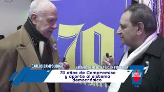 Carlos Campolongo en el 70 Aniversario de la Democracia Cristiana [upl. by Ahseenat]