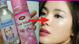 Glycerin and Rosewater for Face Skin Lightening and Acne [upl. by Tarsuss]